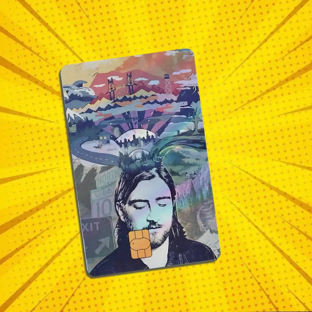 The Great Divide Noah Kahan Stickers Credit Card DIY Card Protector Stickers Film Skin CoverHolographic Laser Debit Stickers