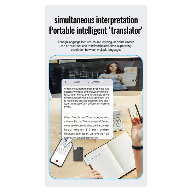 【Горячий】AI Диктофон GPT Intelelligence APP Контрольный рекордер Карта разума Регистратор транскрипции в реальном времени