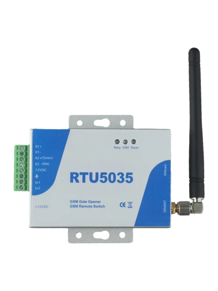 Gate Relay Switch Remote Gate Opener Senders With Antenna 2-way Digital Input Door Opener GSM No Distance Limit