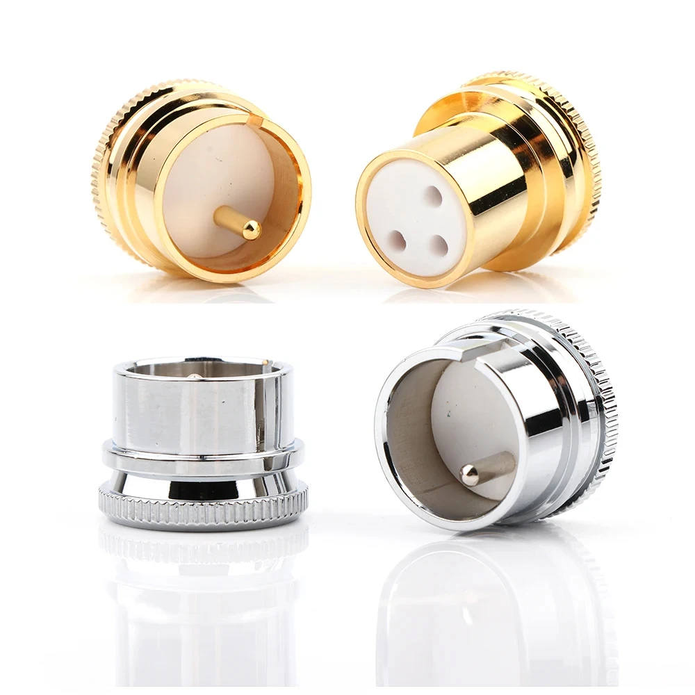 HI-End Noise Stopper Gold/Rhodium Plated 3Pin XLR Male/Female Plug Protective Cover Dust Cap for Hifi Audio Device Protective