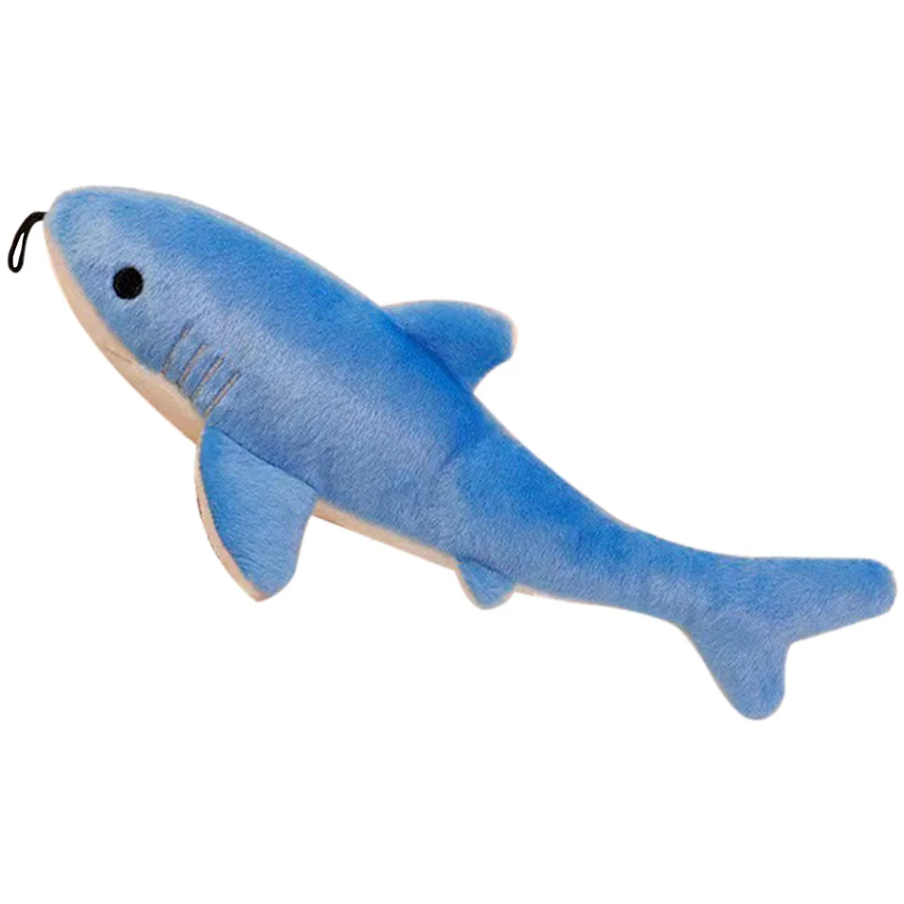 

Simulation Shark Toy Dog Sound Squeaky Pet Automatic Cartoon Molar Cat Crinkle Toys