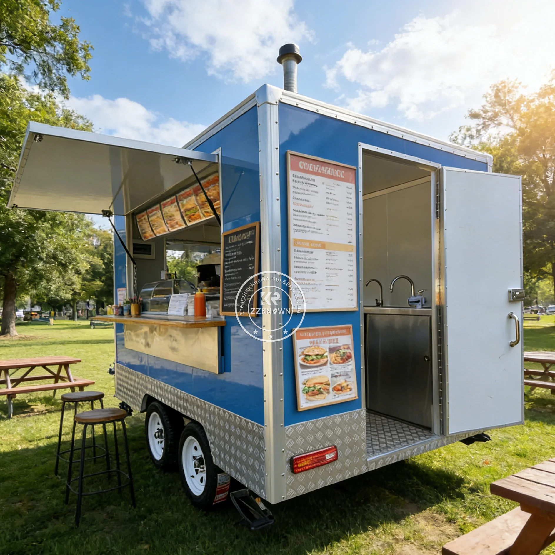 

Мобильный фургон для уличной торговли с сертификатом CE, передвижная кухня для тако и хот-догов, фудтрак с полным оснащением кухни