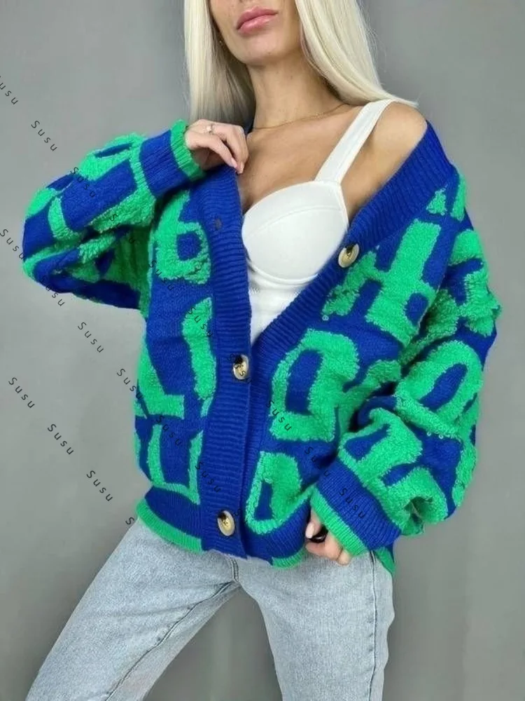 

Новый осенне-зимний вязаный свитер с круглым вырезом и длинными рукавами, женская куртка, русский свитер SWTRY