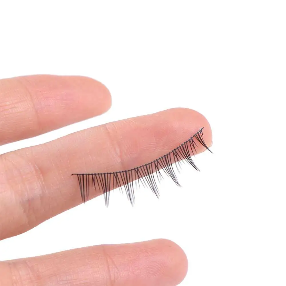 5 Pairs Fluffy False Eyelashes Waterproof Natural Soft Comic False Eyelashes Portable Transparent Stem Cosmetic Tool Girl