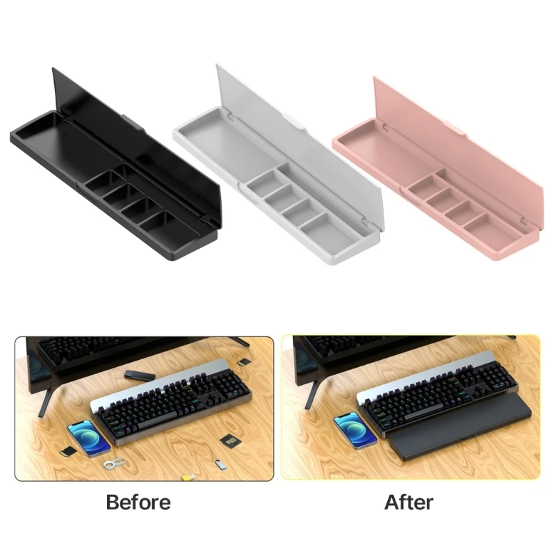 Bilek Dinlenme Pedi Klavye Dinlenme Bölmeli Depolama Ergonomik Yumuşak Bellek P9JB