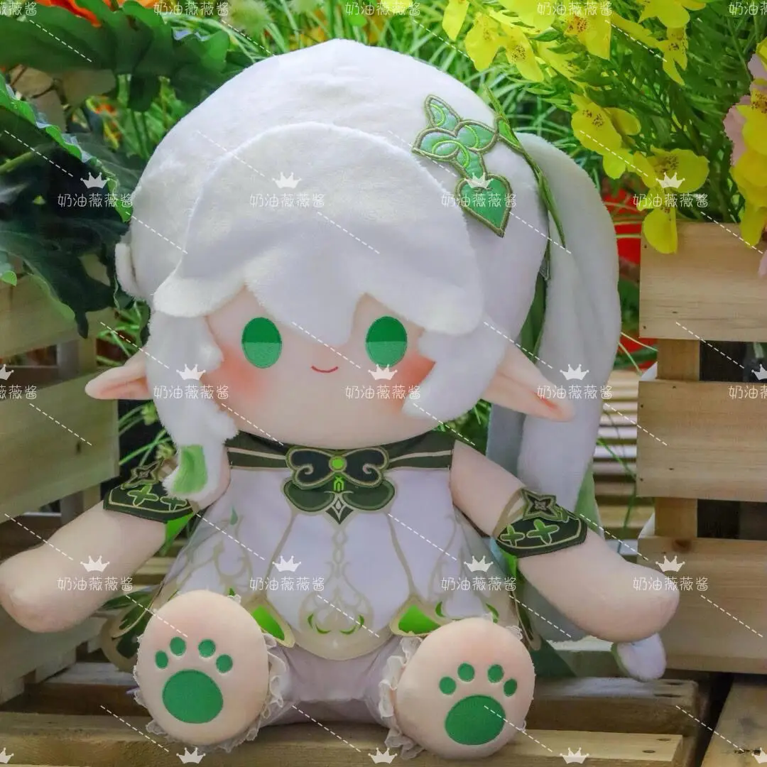 

40CM Anime Genshin Impact Nahida Doll Cartoon Dress UP Cotton Doll Cosplay Sitting Posture Soft Body Pillow Adorable Xmas Gifts