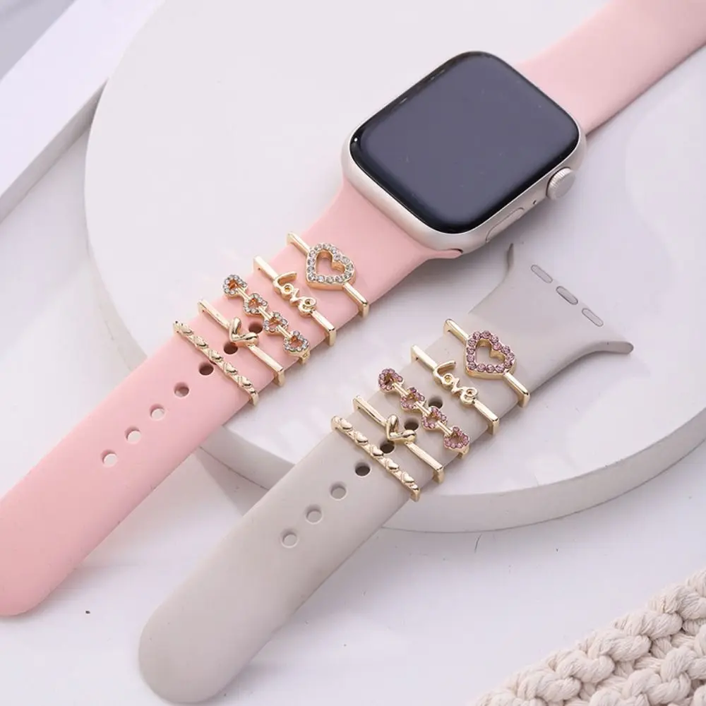 New Metal Watch Band Ornament Diamond Brooch Decorative Ring Decorative Nail Strap Accessories