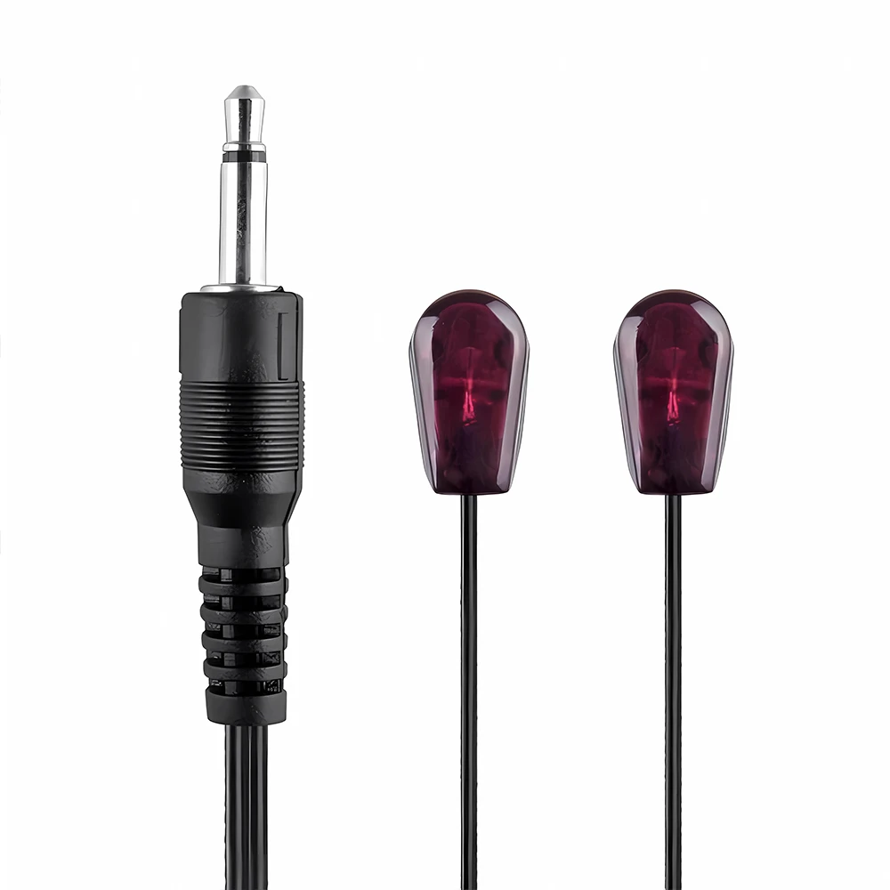 Brand New Black 3 Metre Dual Infrared (IR) Emitter Extension Cable With 3.5mm Jack Plug For Xbox One TV Set STB/DVD/DVR/PV