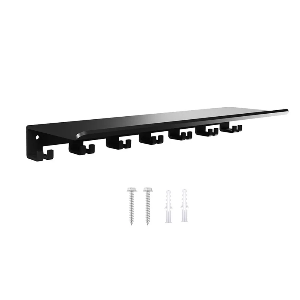 Wall Mounted Gym Storage Solution with Heavy Duty Hooks for Organizing Resistance Bands and Weightlifting Gear
