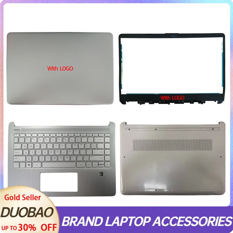 

New Laptop LCD Back Cover/Front Bezel/Hinges/Hinges Cover/Palmrest/Bottom Case For HP 14-DQ 14-FQ 14S-DR 14S-FR TPN-Q221 Laptops