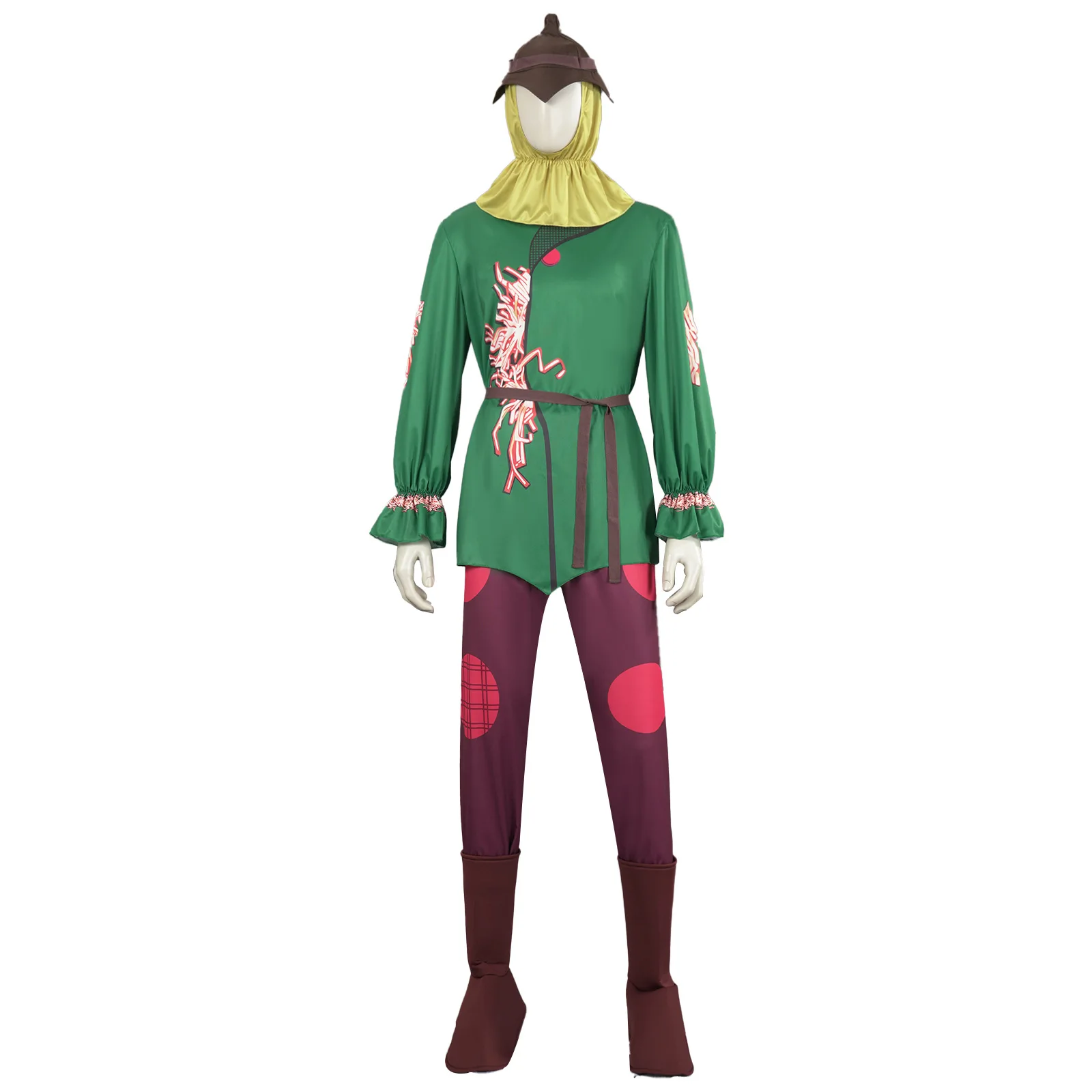 COS Play Halloween disfraz de escenario escolar del mago de Oz, traje de espantapájaros de lino para adultos y niños, traje para padres e hijos