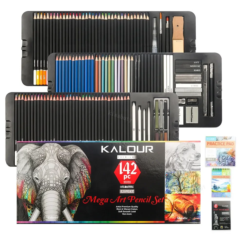set-di-matite-colorate-da-120-142-pezzi-matite-metalliche-ad-acquerello-kit-completo-per-artisti-per-pittura-schizzi-colorazione-forniture-artistiche-fai-da-te