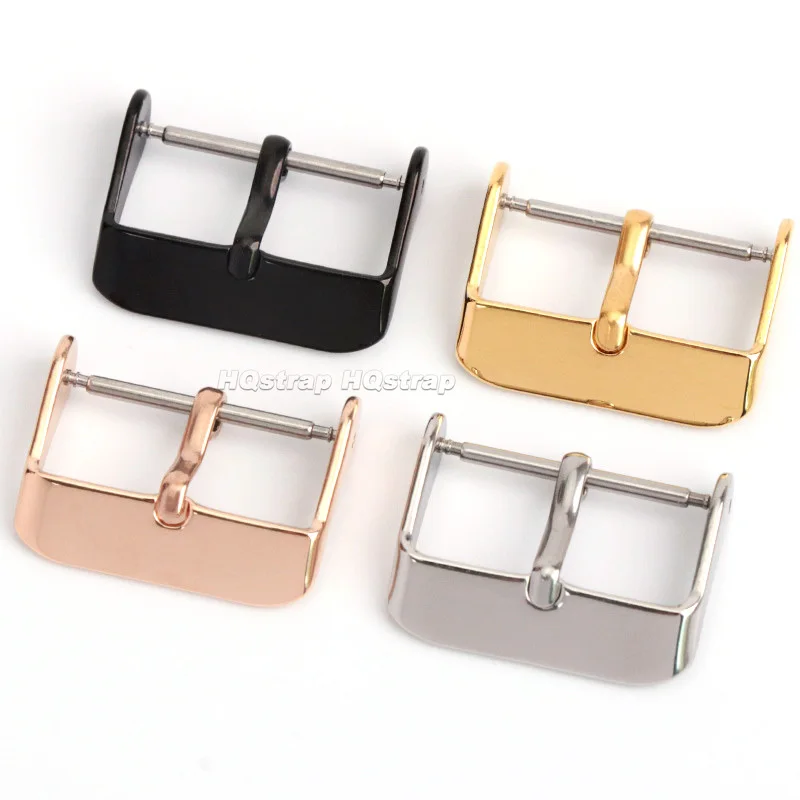 12mm 14mm 16mm 18mm 20mm 22mm 24mm Stainless Steel Watch Buckle Metal Pin Button Replacement Watchband Clasp Watch Accessories