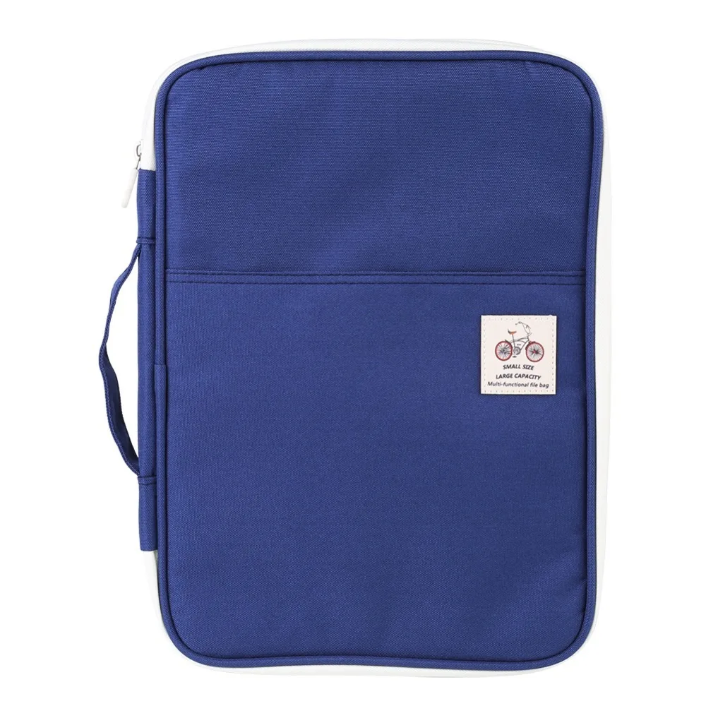 

A4 Size A4 Document Bag Water-resistant 35*25*3cm Document Case Various Colors Available Bright-colored File Folder