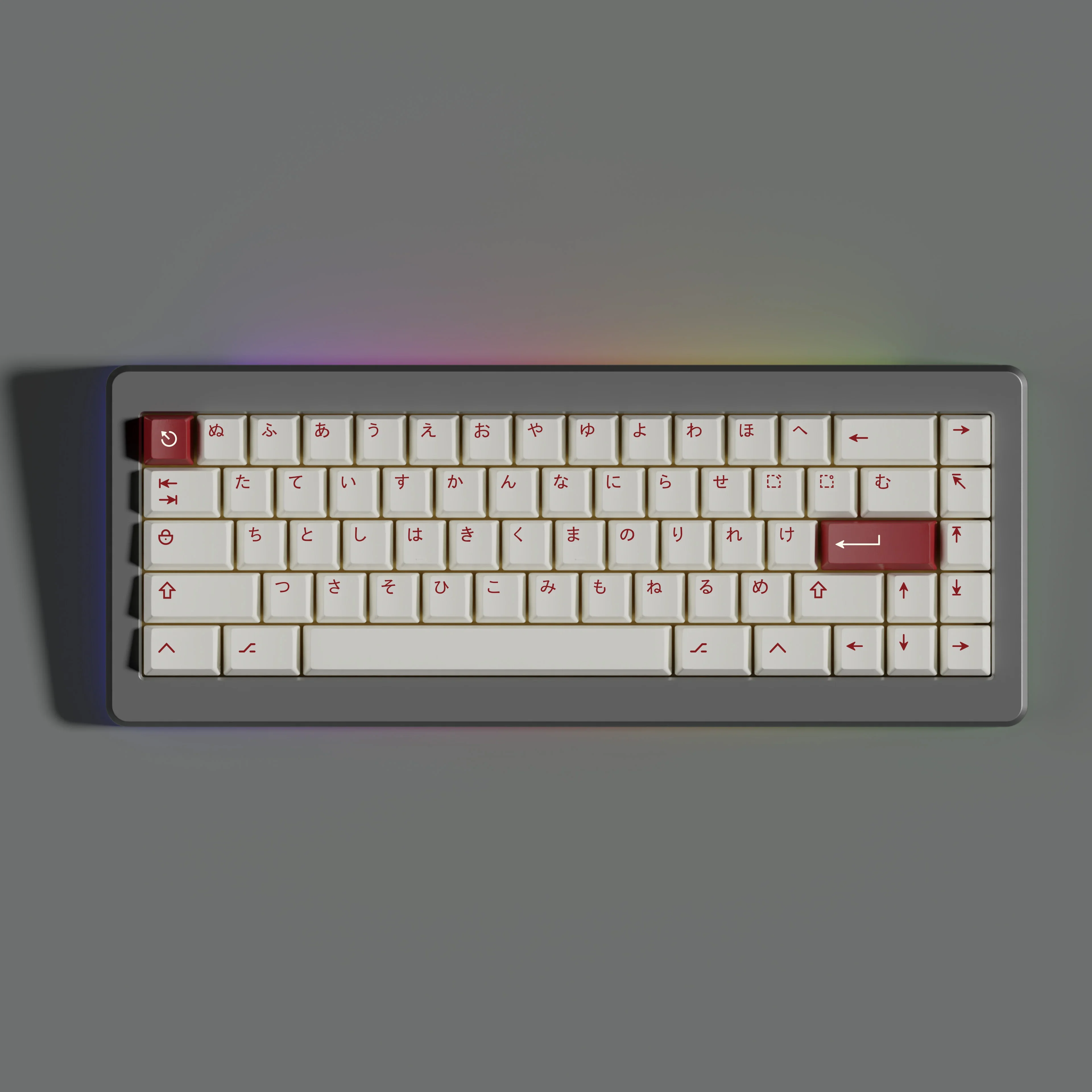 

Cyrillic alphabet with hiragana keycaps custom keyboard pbt sublimation original highly split spaces