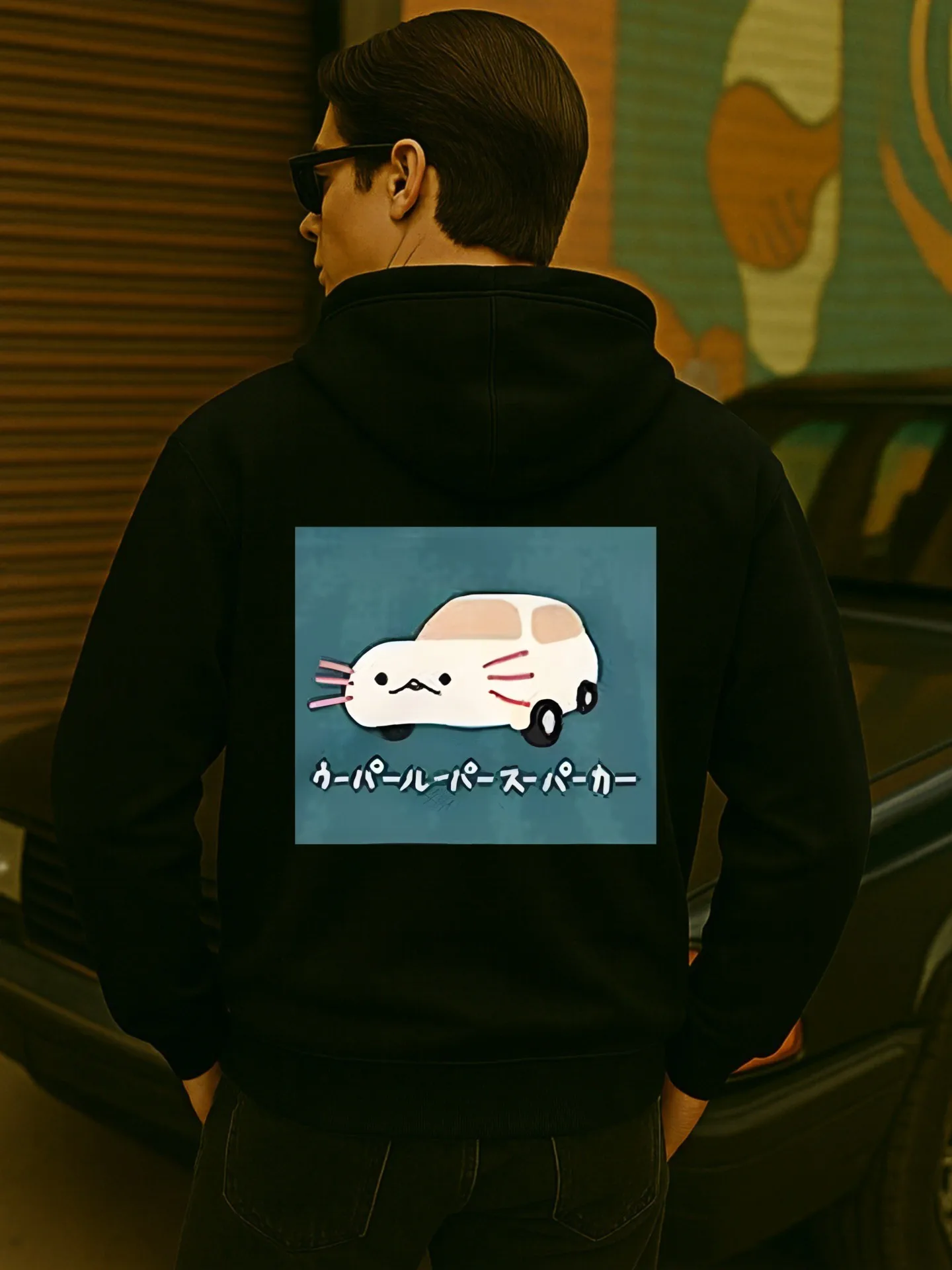 هوديي جرافيك للرجال، تعليم بطبعة قلب، نمط كاجوال، مبطن بالصوف، للارتداء اليومي، للشباب #2