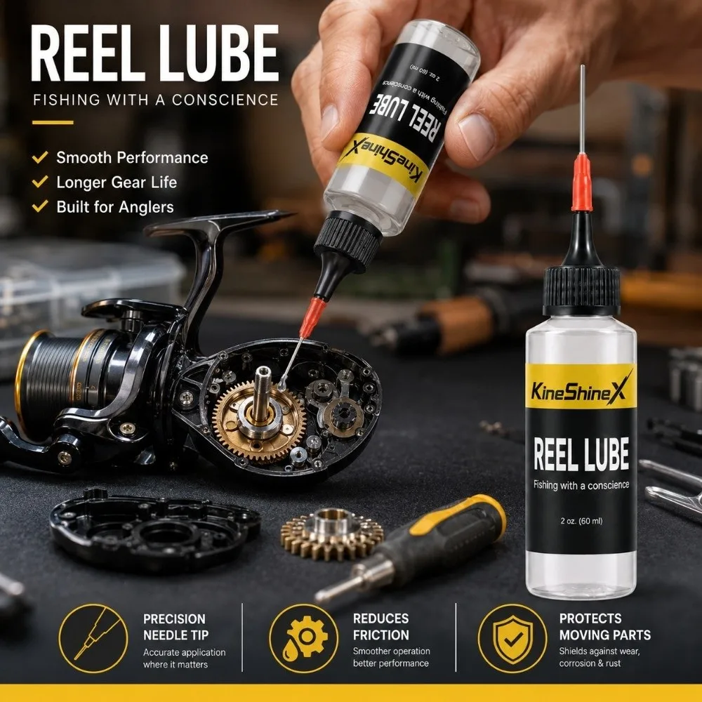60ml Fishing Reel Lubricant Needle Nose Applicator Precision Applicator Fishing Gear Oil Corrosion Resistant Rust Protection