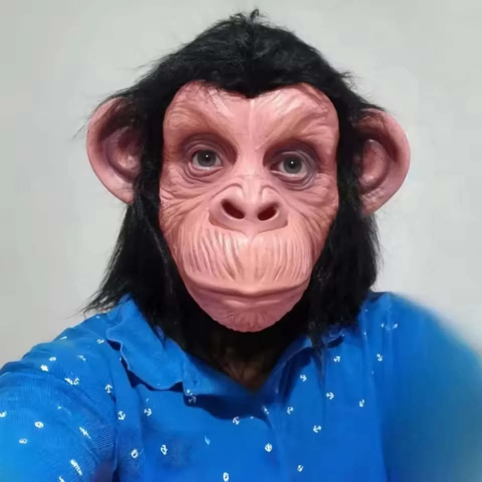 NEW Gorilla Monkey Halloween Masks Adult Full Face Funny Mask Latex Halloween Party Cosplay Costume Masquerade Realistic Masks