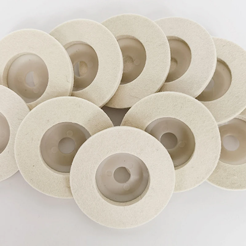 

5/10pcs Wool Felt Disc Polishing Buffing Wheel Pad Bore for angle grinder car detailing wood polishing Wool Felt