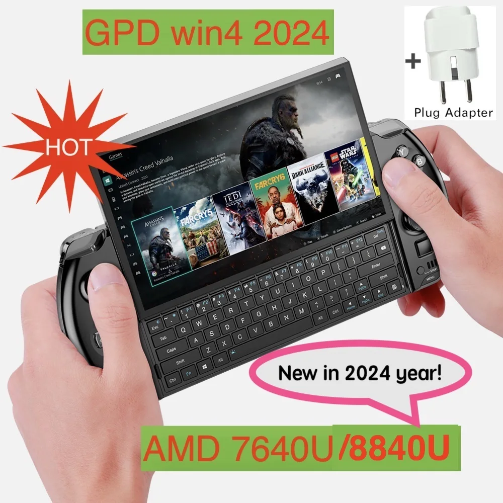 

Ready Stock& Free Delivery! 2024 GPD WIN4 AMD 7640U/8840U 6Inch Handheld GamePad Tablet Pocket Mini PC Laptop Player Console