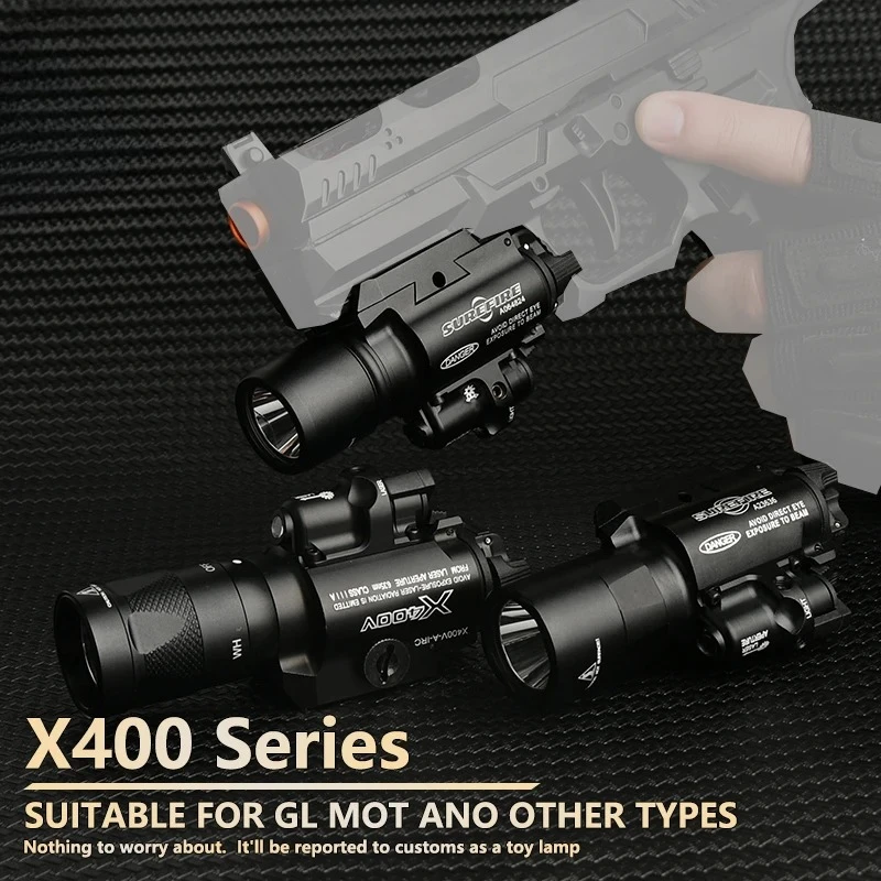 Surefir X400 X400U X400V LED Flashlight Pistol Light Fit 20mm Picatinny Rail