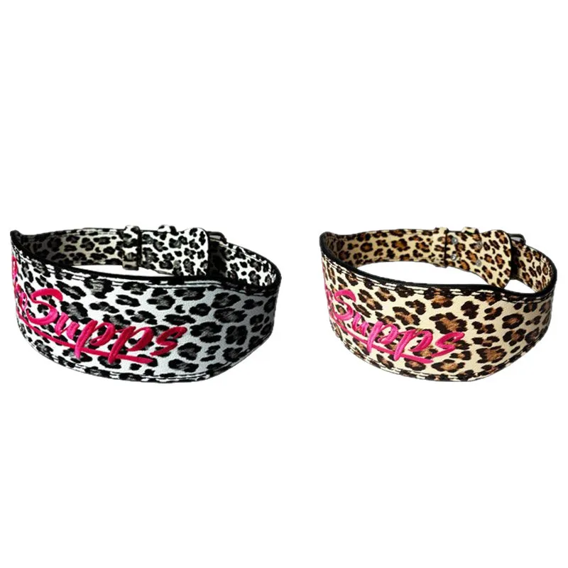 Cinturón deportivo con estampado de leopardo, peso muerto, sentadillas, soporte de cintura, entrenamiento de pesas, levantamiento de pesas, protección de cintura presurizada