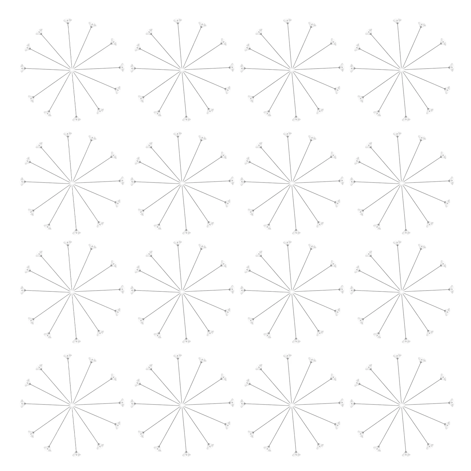 

Jewelry Diamond-shaped Positioning Needle Sewing Pins Decorate Bridal Bouquet Transparent Wedding Flower Decorations Bride