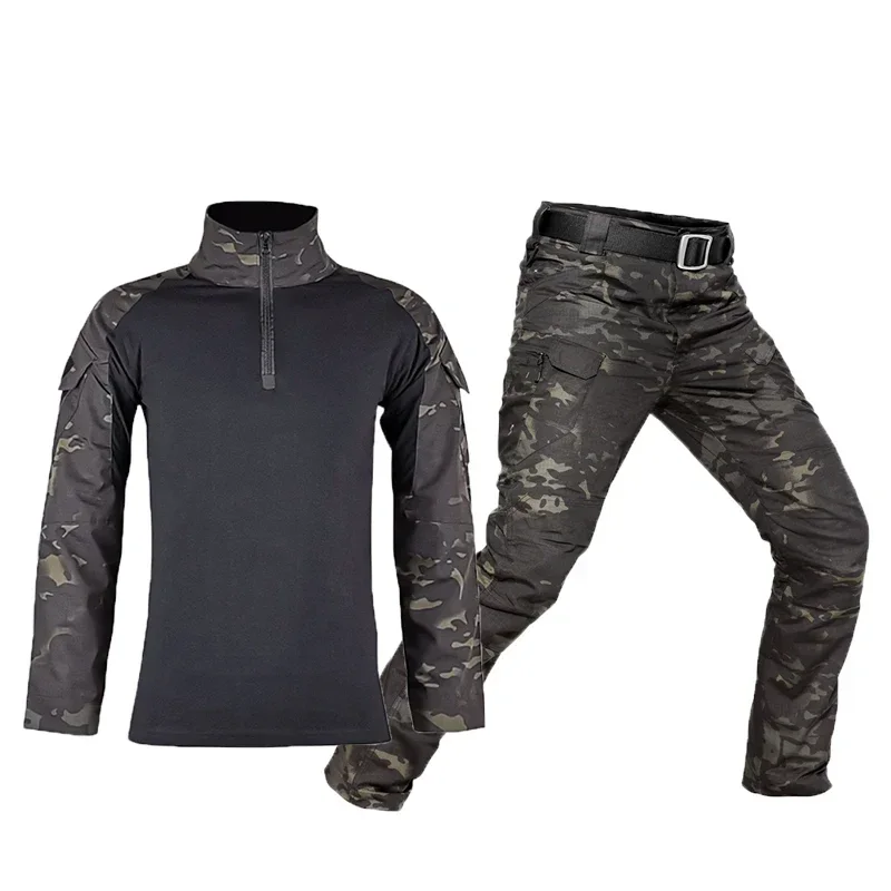 Ensemble d'uniforme militaire Dulsowed pour hommes, vêtements Airsoft Multicam, vêtements de travail respirants, vêtements de chasse RapDuty