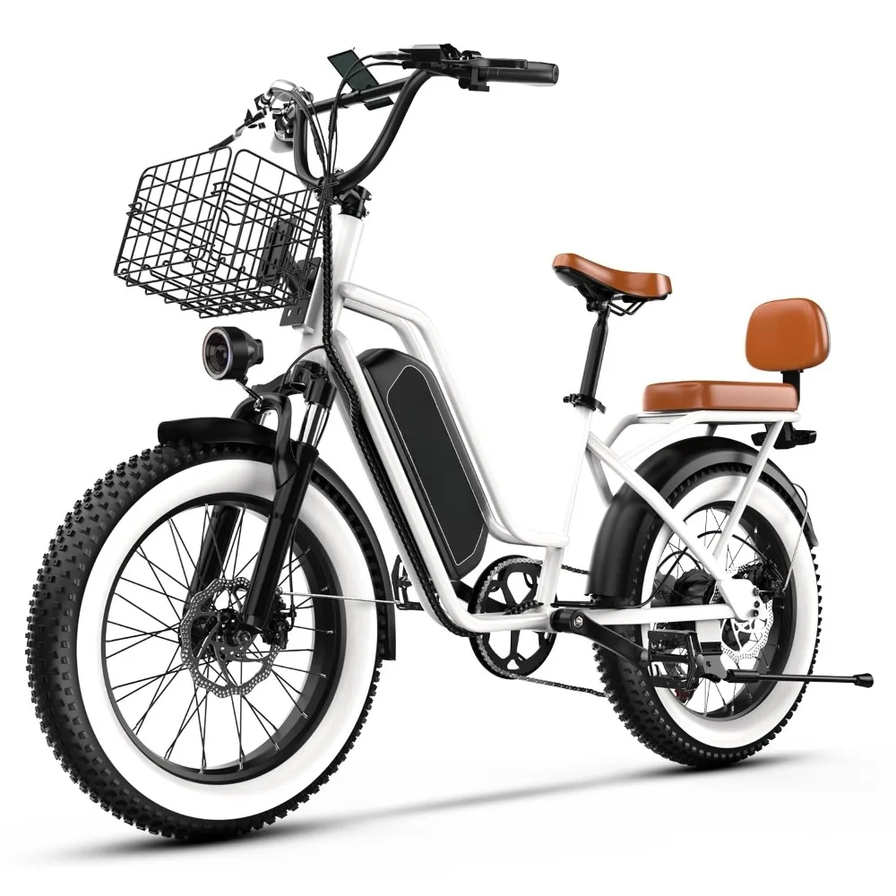 

1500W Electric Bike for Adults,48V 20/60Ah Removable Battery Max Range 80Miles & 30MPH Electric Bicycle,20''×4" Fat, Customized