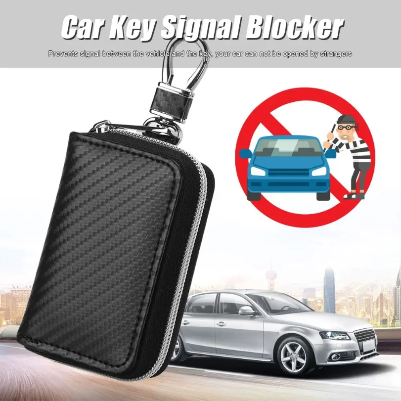 Kép 6: Autó kulcs Jeladás blocker esetben Faraday Cage Órazseb Erszény keyless RFID blocking Olvasottság