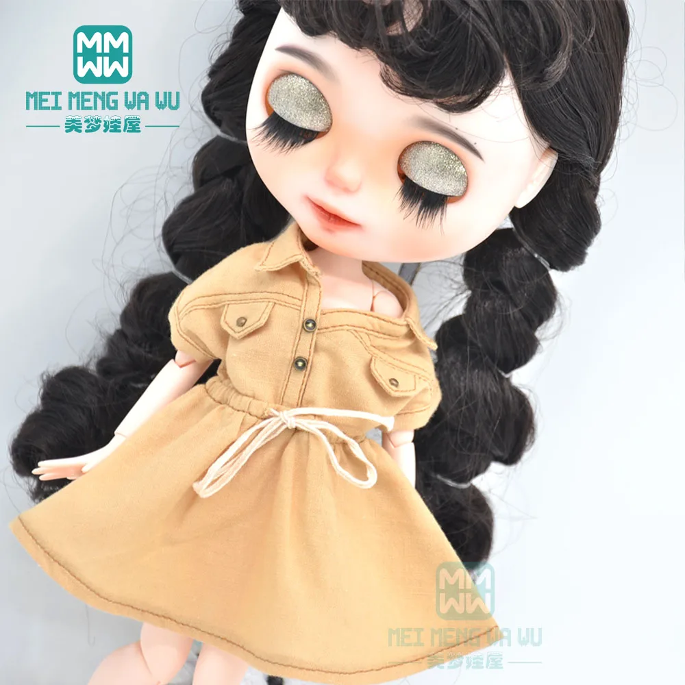 

Fits 28cm Blyth Azone OB22 OB24 Doll Clothes mini Stylish denim skirt Toy Gifts