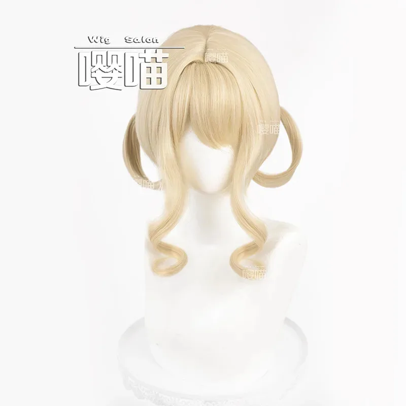CyNikki Light and airy bubbles Cosplay Wig Game Infinity Nikki Cos Wig Short Yellow Hair Halloween party Role Play Wig + Free Ca