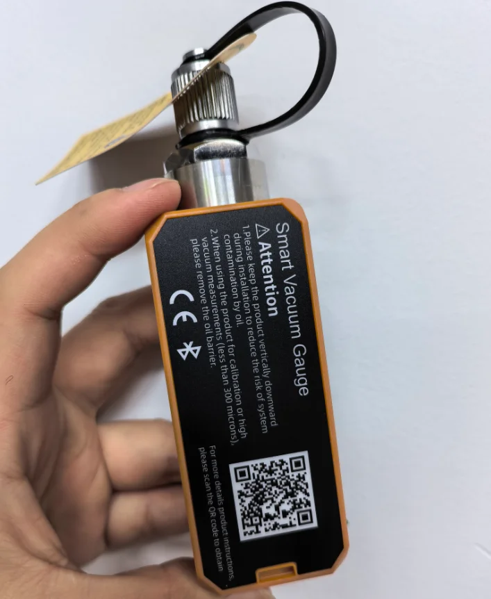 VGW Micro Vacuum Gauge | Refrigeration HVAC Maintenance Tool with 3-Way Valve & Bending Adapter