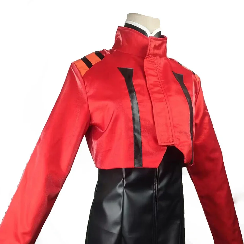 Anime Katsuragi Misato Cosplay Costume Girl Red Coat Black Dress Set Jacket Sexy Uniform Carnival Halloween Party Clothes