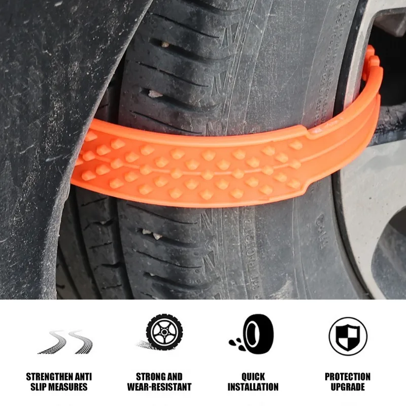 New Car Tire Chains Winter Snow Anti-Skid Tyre Cable Ties Auto Outdoor Snow Tire Tyre Anti Skid Chain Emergency Accessories