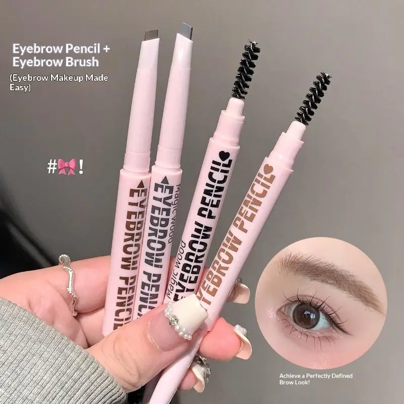 1Pcs Waterproof Eyebrow Tattoo Brush 2 In1 Eyebrow Pencil Professional Cosmetics Makeup For Women Long Lasting Eyebrow Pen