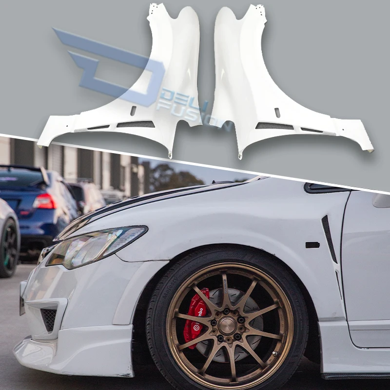 

Для Honda Civic FD2 Type-R 07-11: Переднее крыло в стиле Feels с накладкой на бампер, FRP, аксессуары для тюнинга экстерьера автомобиля и автоаксессуары