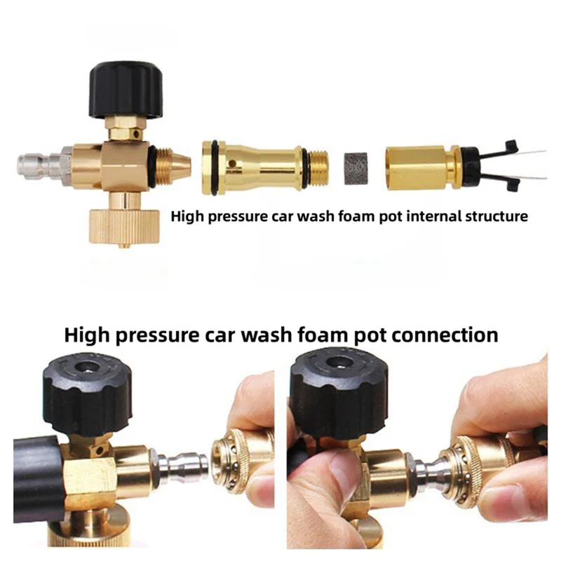 أداة غسالة الضغط العالي AAAF، أداة غسيل السيارات مع 7 فوهات لتنظيف الحديقة وأدوات غسيل السيارات #4