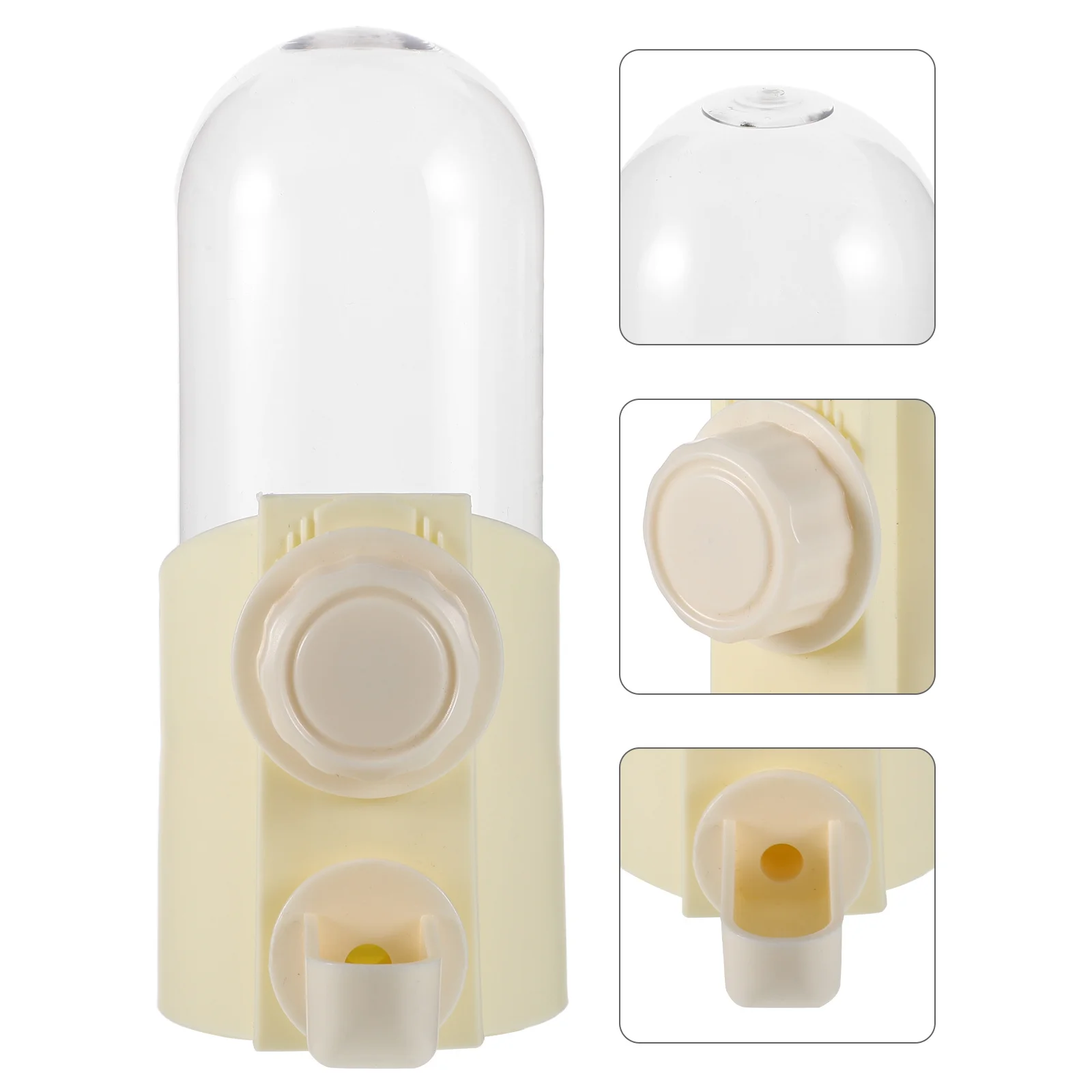 

1pcs Small Pet Waterer Durable Bird Cage Feeder Easy Clean Top Refill Compact For Parrot Quail Chicken Pigeon Drinking Station