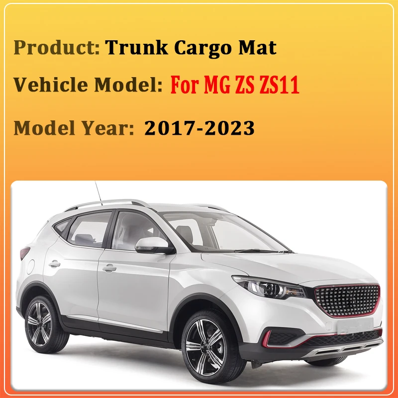 Car Trunk Mat For MG ZS VS ZS11 Accessories MK1 2017 2018-2023 Floor Tray Liner Anti Dirty Storage Mat Car Interior Accessories