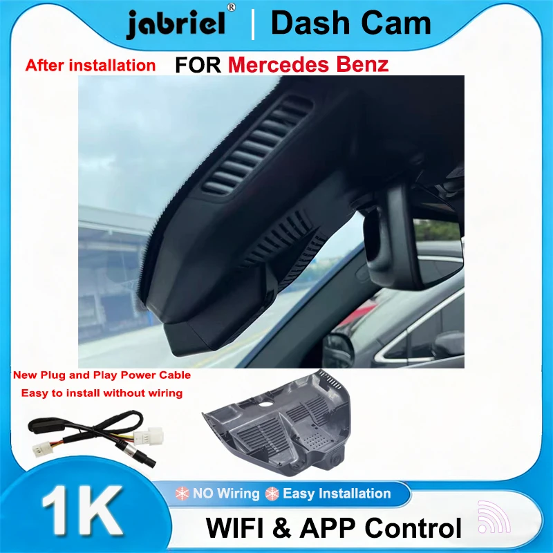 

Jabriel for Mercedes Benz GLC300 GLC300d GLC300e GLC X253 GLC Coupe C253 AMG GLC43 GLC63 EQC400 EQC Car DVR 1080P Wifi Dash Cam