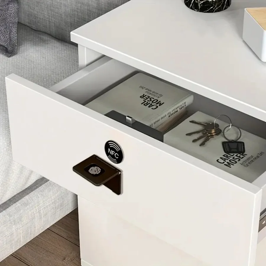 NFC قفل الباب للدرج خزانة إلكترونية غير مرئية قفل خشبي قفل البطاقة الممغنطة بدون مفتاح الذكية المخفية RFID IC بطاقة خزانة رقمية #1