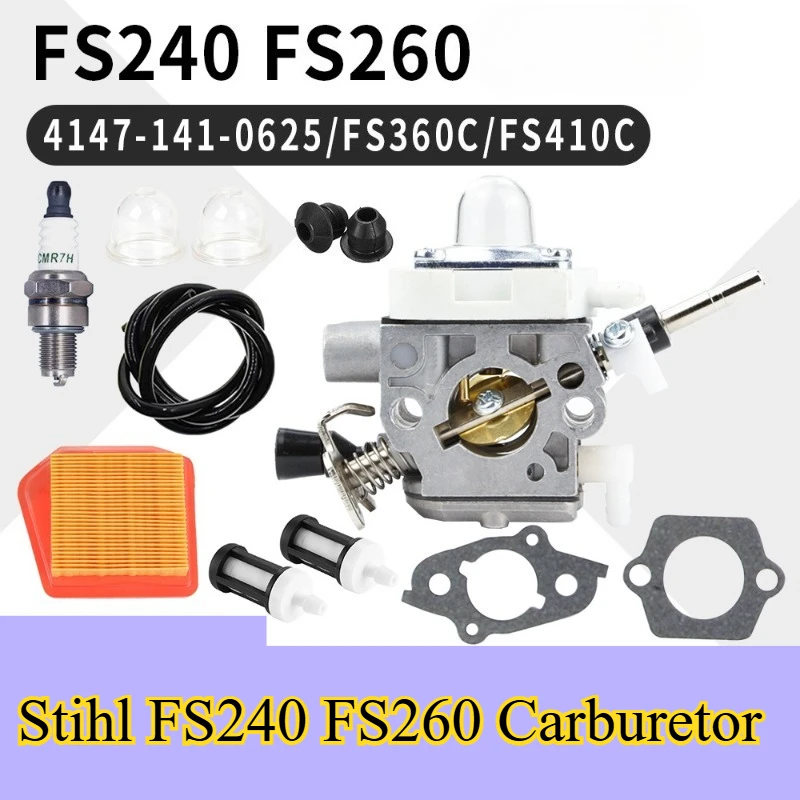 

Для карбюратора Stihl FS240 FS260 4147-141-0625 FS360 FS410C карбюратор