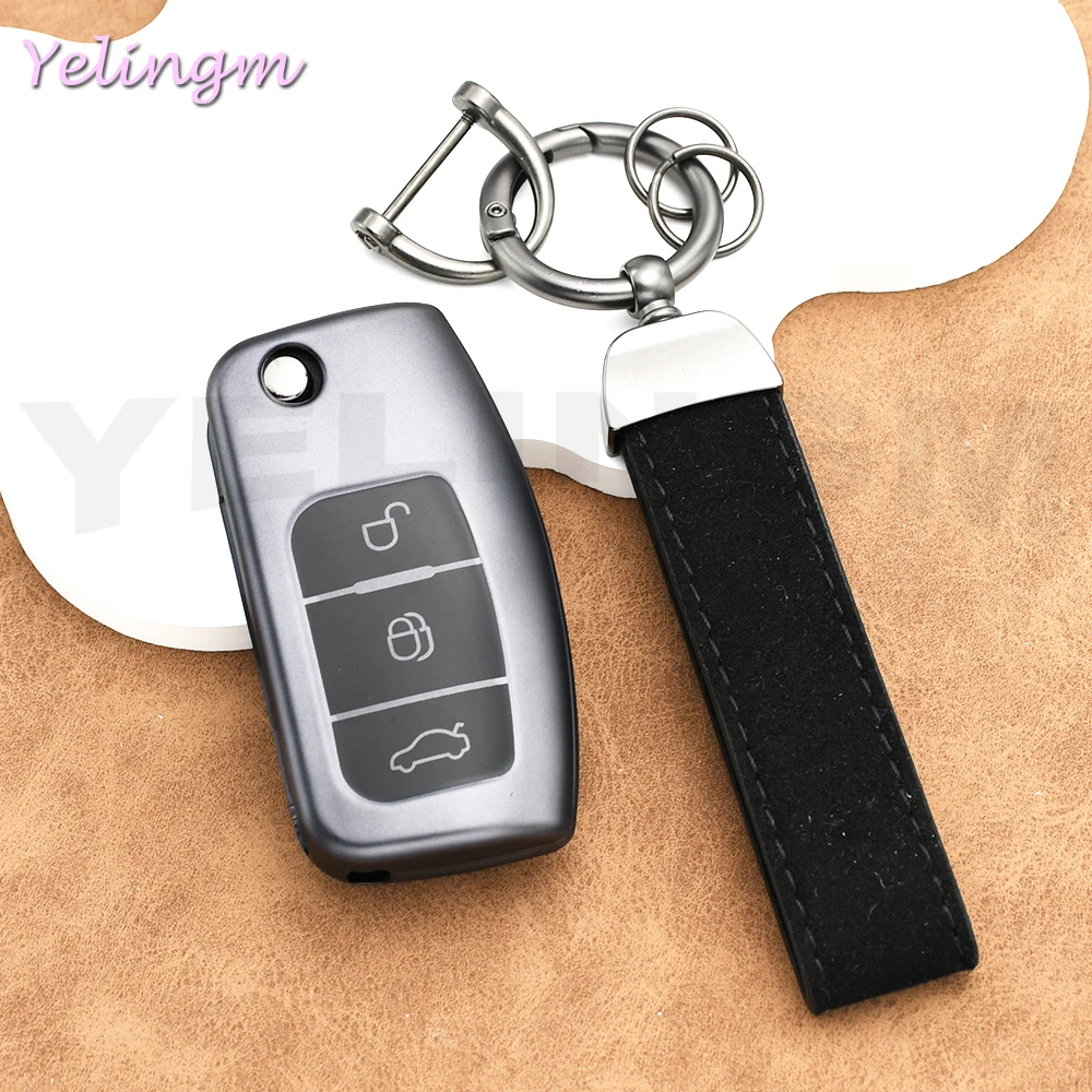 TPU Auto-Klappschlüssel-Schutzhülle für Ford Fiesta MK7 Focus 2 C-Max Ecosport S-Max Fusion Mondeo Schlüssellose Schutzschale Zubehör