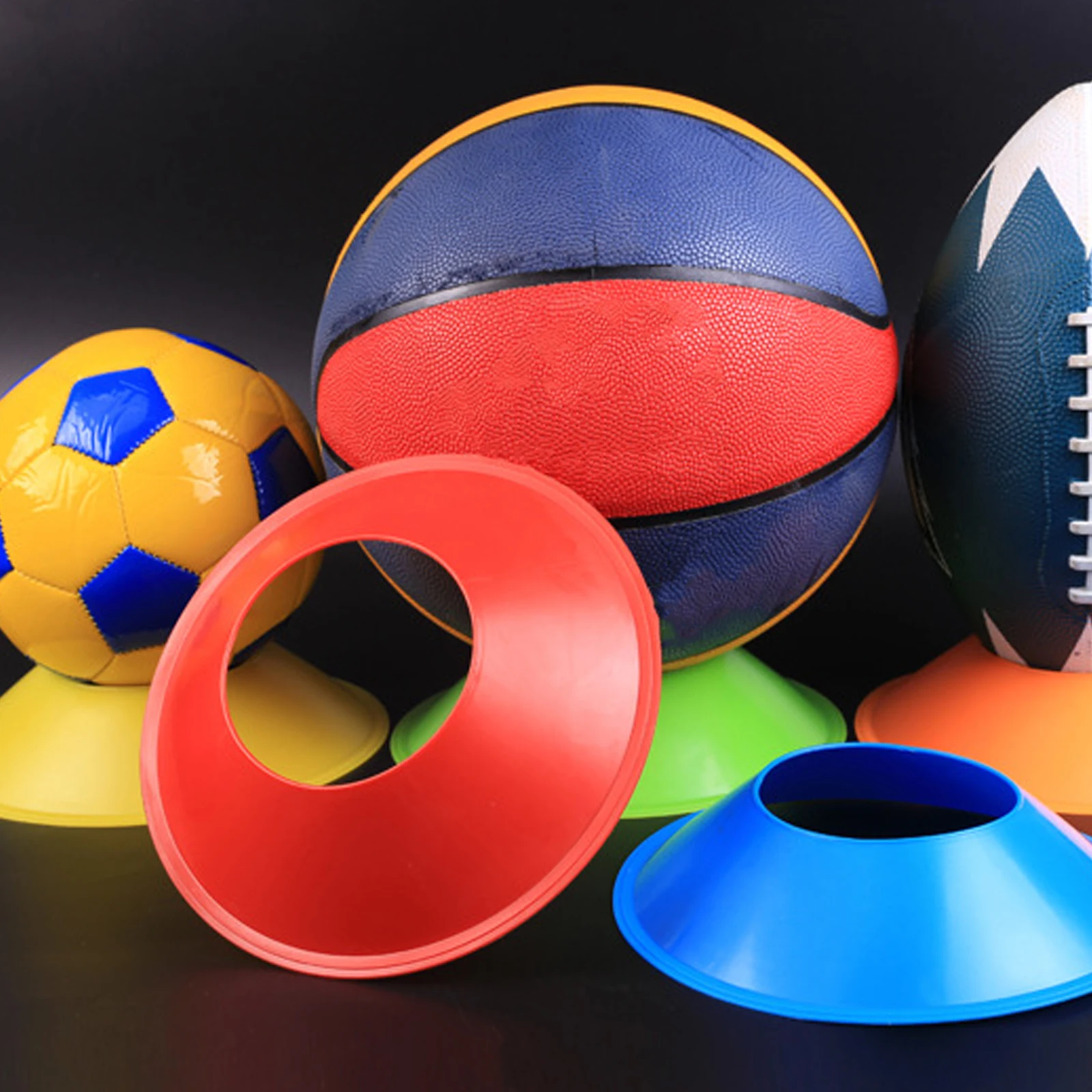 

5 Pcs Ball Holder Base Football Holders for Display Basketball Stands Softball Rack