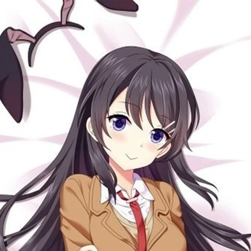 

Dakimakura Anime Pillow Case Sakurajima Mai Pillow Cover Halloween Christmas Decoration