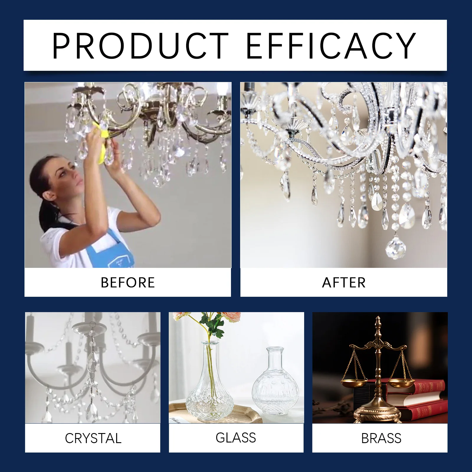 Crystal Chandelier Cleaner Convenient No Disassembly Residue Free Crystal Light Spray For Brilliant Cleaning And Maintenance