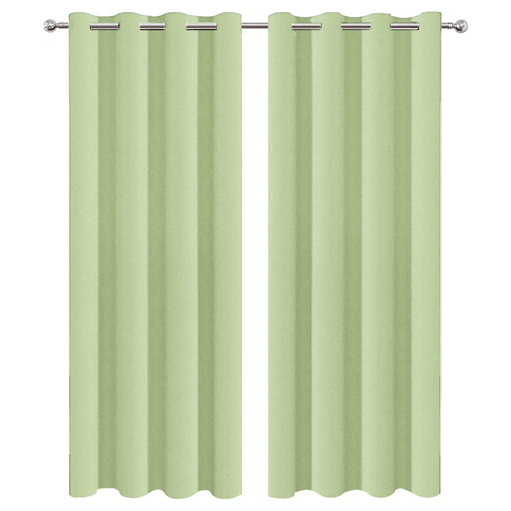 Custom solid color curtains high precision finished curtain fabric blackout fabric in various colors