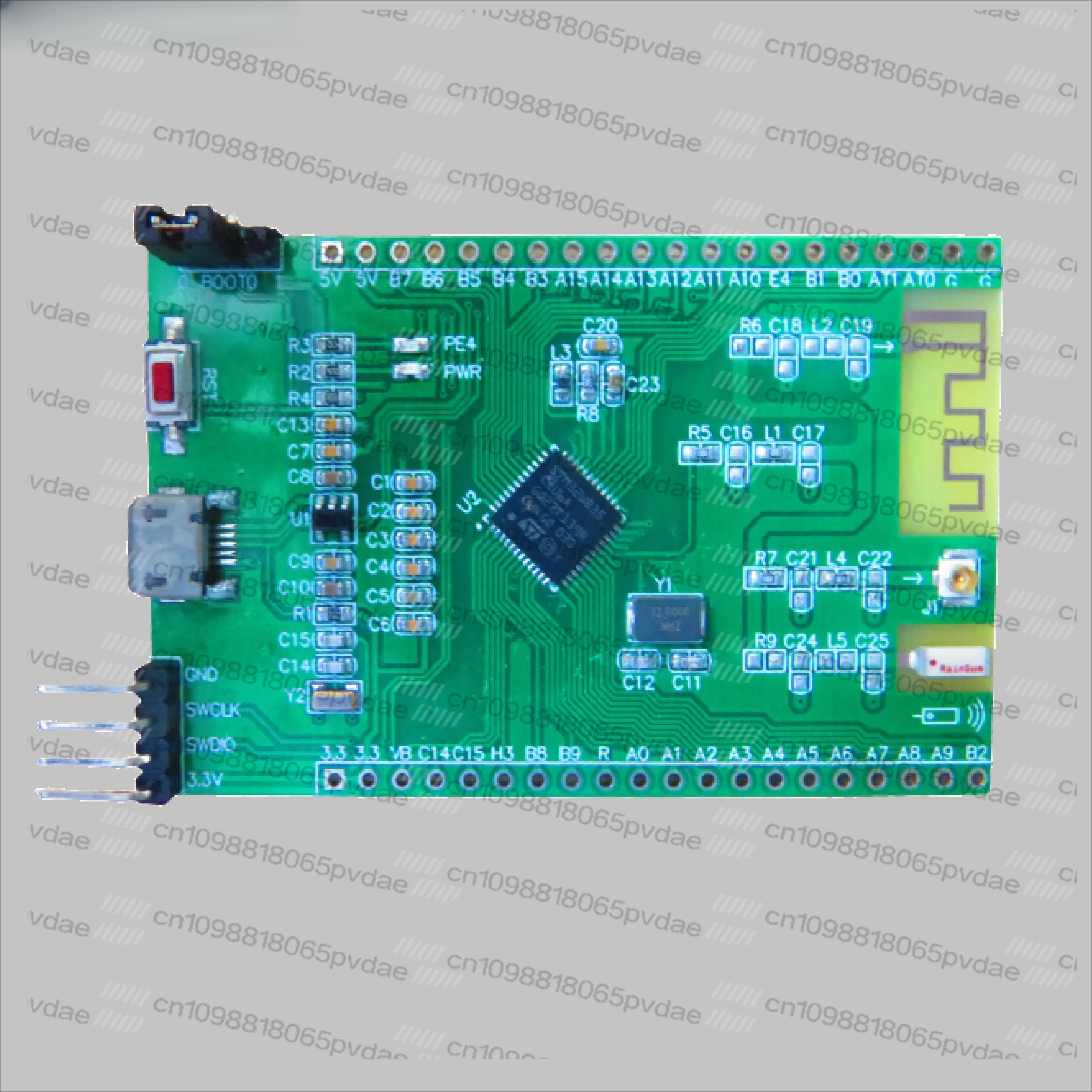STM32WB35CCU single Chip Microcomputer System Bluetooth Core Board High Capacity  Development M4 Evaluation Board Wb55