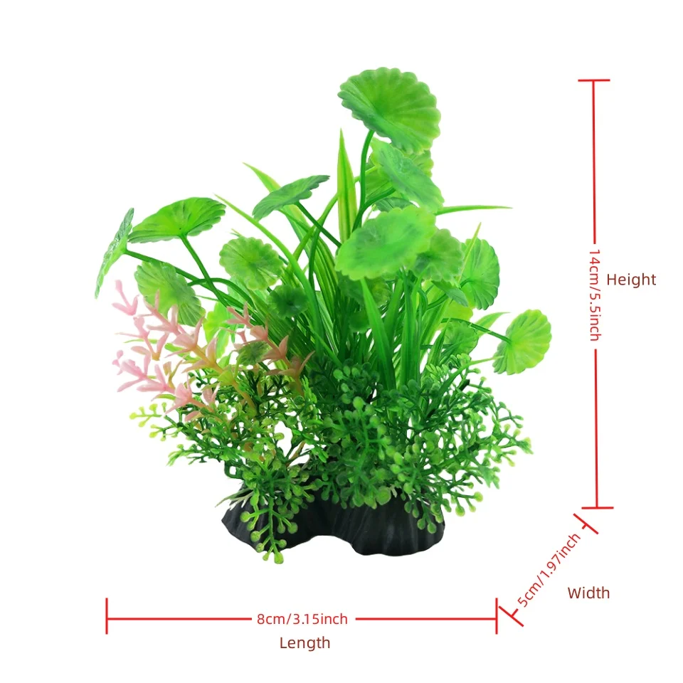 14cm/5.5inch Fish Tank Simulation Plant Aquarium Artificial DIY Decor Plants Water Grass Fish tank decorations